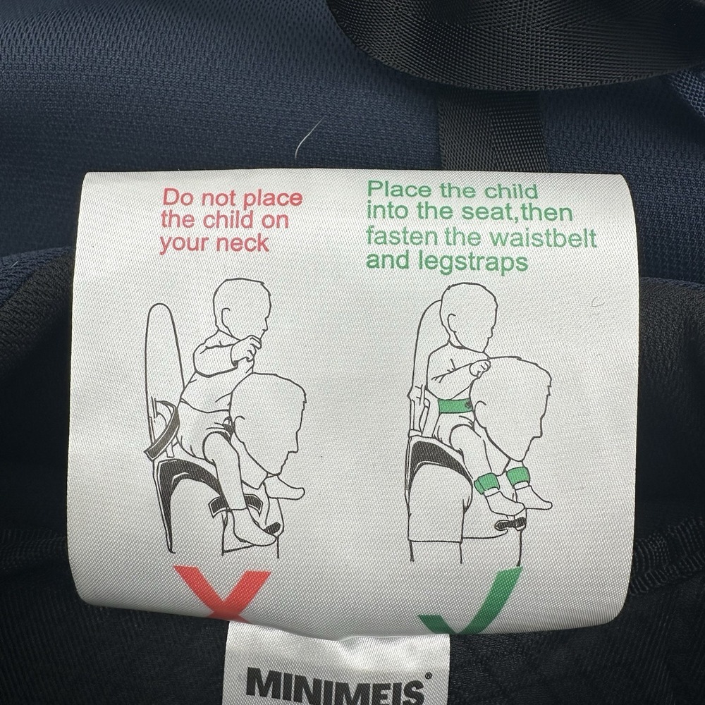 MiniMeis G4 Fold Baby/Toddler Child Shoulder Carrier Blue MNX28 - Picture 10 of 16
